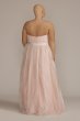 Plus Size V-Notch Strapless Sparkle Prom Gown Jules and Cleo D24NY22077W