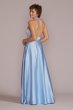 Satin Halter A-Line with Bodice Cutout Jules and Cleo D24NY22085V2