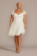 Plus Size Cutout Sweetheart Mini A-Line Dress Jules and Cleo D24NY22103V2W