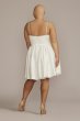 Plus Size Satin Bubble Hem Mini A-Line Jules and Cleo D24NY22396W