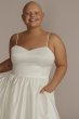 Plus Size Satin Bubble Hem Mini A-Line Jules and Cleo D24NY22396W