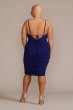 Plus Size Crepe Ruched Spaghetti Strap Midi Dress DB Studio D39NY22400W