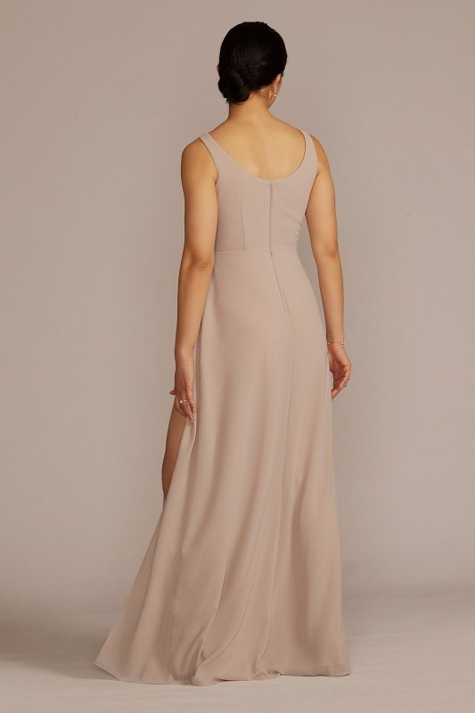 Chiffon Illusion Cutouts Bridesmaid Dress David's Bridal F20574