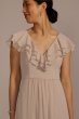 Chiffon Ruffle Boho Bridesmaid Dress David's Bridal F20586