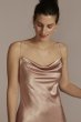 Midi Charmeuse Bridesmaid Slip Dress David's Bridal F20609