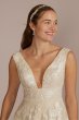 Organza A-Line Wedding Gown with Shirred Hem Melissa Sweet MS251257