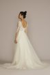 Sheer Boned Bodice Long Sleeve Wedding Dress DB Studio SLWG4036