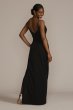 Illusion Cutout Stretch Crepe Sheath with Slit DB Studio WBM3019