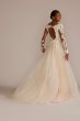 Lace Long Sleeve Lined Bodice Tall Wedding Gown Galina Signature 4XLSLLBSWG862