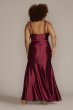 Plus Size Allover Stretch Satin Corset Sheath Gown Jules and Cleo D24NY22021W