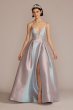 Pleated Iridescent Ball Gown Jules and Cleo WBM2885V2