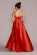 Satin A-Line Prom Dress with Cutouts Jules and Cleo WBM2948