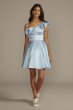 One Shoulder Ruffled Party Dress Fifteen Roses WBM3057