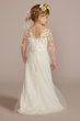 3D Floral Lace Applique Flower Girl Dress DB Studio WG1451