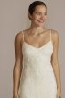 Allover Floral Beaded Godet Sheath Wedding Dress DB Studio WGIN5113