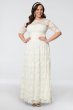 Plus Size Lace Illusion Wedding Gown Kiyonna 14130904DB