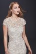 High-Neck Metallic Lace Mermaid Wedding Dress DB Studio 261032