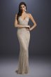 Beaded Sheath Wedding Dress with Spaghetti Straps Lara 29904