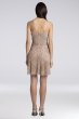 Beaded Spaghetti Strap Mesh Mini Dress Lara 29989D