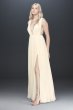 Fame and Partners Allegra Deep-V Pleated Dress Fame and Partners x David's Bridal 4B450101FM