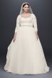 Oleg Cassini Plus Size Beaded Lace Wedding Dress Oleg Cassini 4XL8CWG731