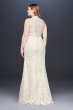 High-Neck Lace Halter Plus Size Wedding Dress Melissa Sweet 4XL8MS251192