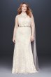 High-Neck Lace Halter Plus Size Wedding Dress Melissa Sweet 4XL8MS251192