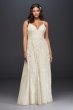 Plus Size Tall Wedding Dress with Spaghetti Straps Melissa Sweet 4XL8NTMS251177