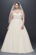 Plus Size Wedding Dress with Sweetheart Neckline David's Bridal Collection 4XL9NTWG3802