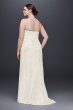 Beaded Lace Wedding Dress with Empire Waist Galina 4XL9S8551