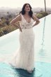 Illusion Plunging Bodice Plus Size Wedding Dress Galina Signature 4XL9SWG772