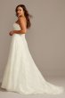 Lace Plus Size Wedding Dress with Side Drape Skirt David's Bridal Collection 4XL9WG3805