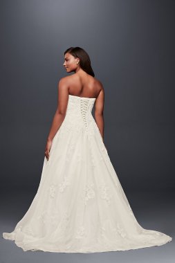 Layered Lace Mermaid Wedding Dress David's Bridal Collection WG3988