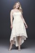 Tea-Length High-Low Lace Plus Size Wedding Dress Galina 4XL9WG3925