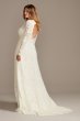 Scalloped Lace Open Back Tall Plus Wedding Dress David's Bridal Collection 4XL9WG3987