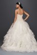 Extra Length Organza Ruffle Skirt Wedding Dress Oleg Cassini 4XLCWG568