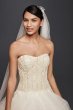 Extra Length Organza Ruffle Skirt Wedding Dress Oleg Cassini 4XLCWG568