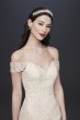 Beaded Mermaid Off-the-Shoulder Wedding Dress Oleg Cassini 4XLCWG808