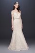 Beaded Mermaid Off-the-Shoulder Wedding Dress Oleg Cassini 4XLCWG808