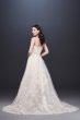 Removable Overskirt Lace Sheath Wedding Dress Oleg Cassini 4XLCWG816