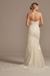 Beaded Scroll and Lace Mermaid Tall Wedding Dress Oleg Cassini 4XLCWG878