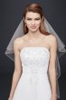 Extra Length Wedding Dress with Removable Sleeves David's Bridal Collection 4XLNTV9010