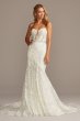 Beaded Brocade Embellished Tall Wedding Dress Galina Signature 4XLSWG835