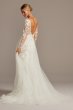 Floral Illusion Tall Bodysuit Wedding Dress Galina Signature 4XLSWG851