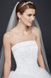 Extra Length Strapless Wedding Dress with Beading David's Bridal Collection 4XLT8017