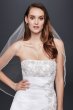 Extra Length Corset Back Wedding Dress with Drape David's Bridal Collection 4XLV9665