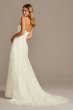 A-Line Strapless Sweetheart Neck Wedding Dress David's Bridal Collection 4XLWG3805