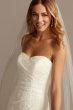 A-Line Strapless Sweetheart Neck Wedding Dress David's Bridal Collection 4XLWG3805