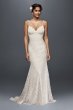 Soft Lace Wedding Dress with Low Back Galina 4XLWG3827