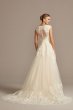 V-Neck Scalloped Lace and Tulle Wedding Dress David's Bridal Collection 4XLWG3850